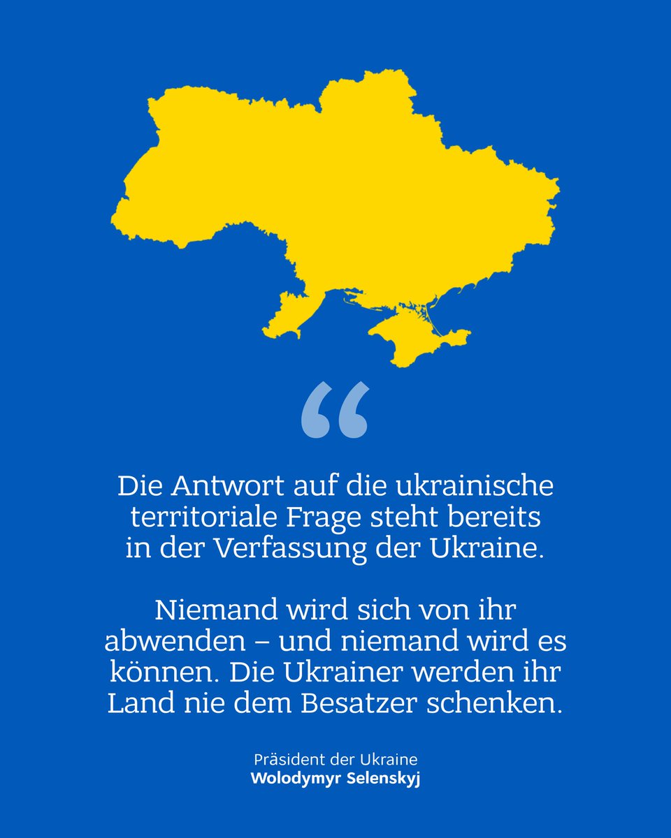 Oleksii MAKEIEV 🇺🇦 (@makeiev) on Twitter photo Die Ukraine steht weiter unter russischem Beschuss. Und wir wollen einen gerechten Frieden.
Ukraine und Europa müssen selber entscheiden, was in Europa geschieht – mit klarer Unterstützung und enger Koordination mit den USA.
Mein Präsident <a href="/ZelenskyyUa/">Volodymyr Zelenskyy / Володимир Зеленський</a> sagt dazu heute klar: Die Ukraine steht weiter unter russischem Beschuss. Und wir wollen einen gerechten Frieden.
Ukraine und Europa müssen selber entscheiden, was in Europa geschieht – mit klarer Unterstützung und enger Koordination mit den USA.
Mein Präsident <a href="/ZelenskyyUa/">Volodymyr Zelenskyy / Володимир Зеленський</a> sagt dazu heute klar: