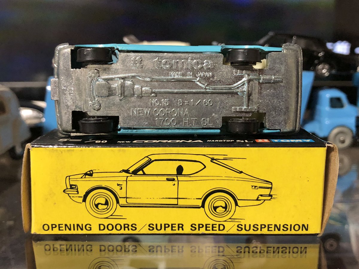 トミカNo.15 トヨタ ニューコロナ ハードトップ 1Aホイール 黒箱
