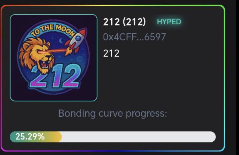 This address bought 25% of the token so they can dump it on you closer to graduation 

212 has one
Token and 
It’s CRO

Don’t buy this shit