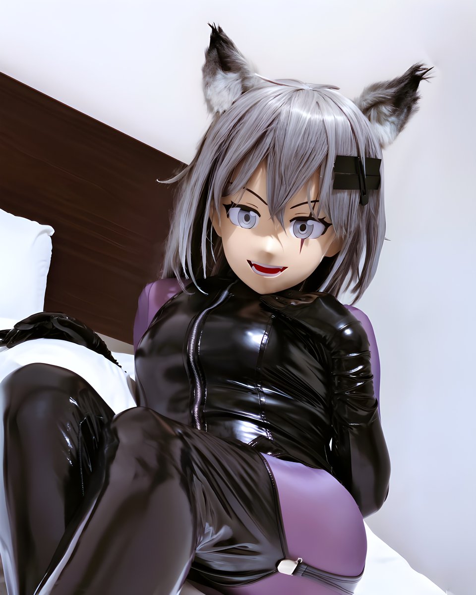 Mood today?
Lappy just wanna lay down all dayyy~ (｡-‿-｡)💤☁️
So comfy… no move~ tehee~ 🛌✨

#kigurumi #着ぐるみ