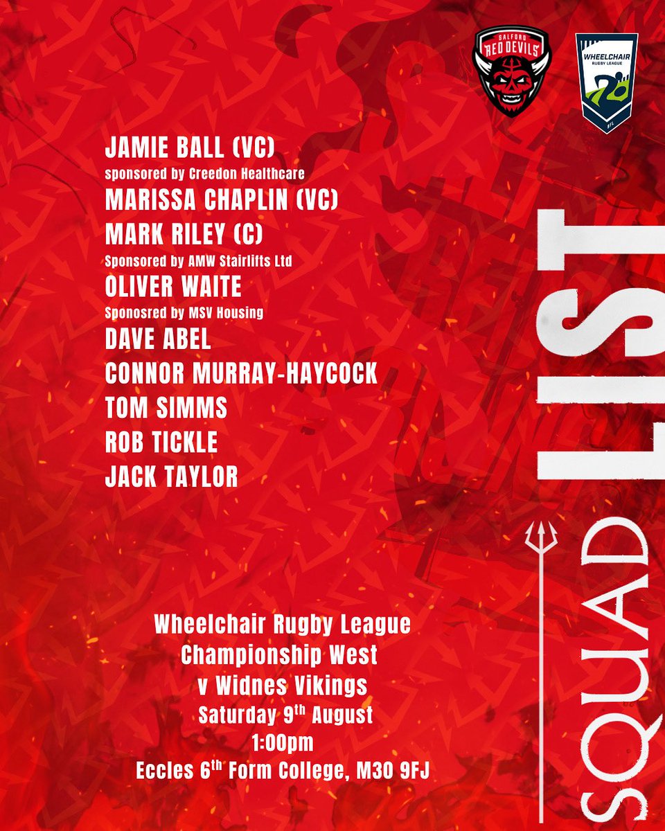 SRD Foundation (@srdfoundation) on Twitter photo A reminder of how our Wheelchair Team line up for today’s clash against Widnes Vikings at <a href="/Eccles1st4Sport/">Eccles 6th Form College Sport and Public Services</a> A reminder of how our Wheelchair Team line up for today’s clash against Widnes Vikings at <a href="/Eccles1st4Sport/">Eccles 6th Form College Sport and Public Services</a>