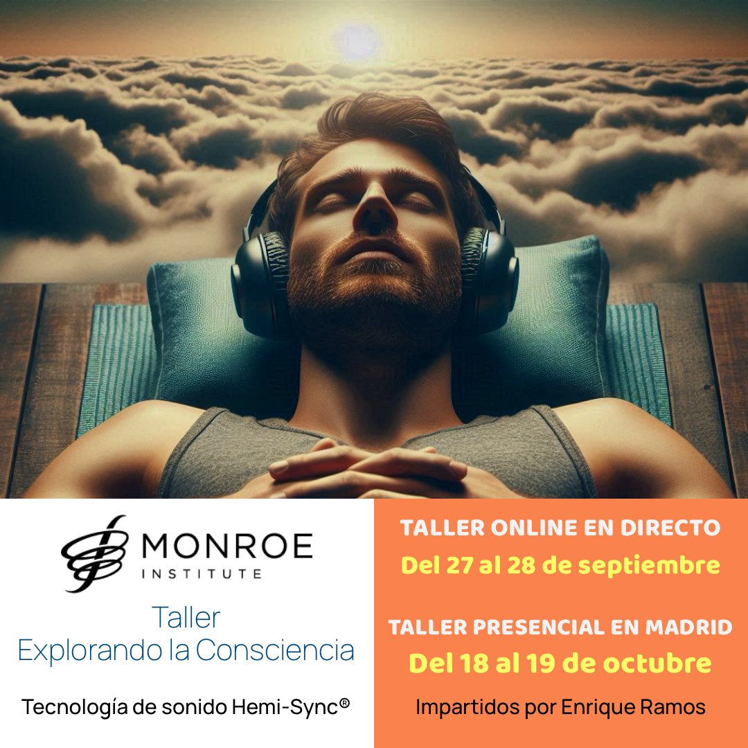 Los talleres del Instituto Monroe Institute están diseñados para empoderarte, ofreciéndote herramientas efectivas para viajar con tu consciencia a estados profundos donde encontrarás tus propios recursos. Más información aquí:
enrique-ramos.com/taller-de-hemi…