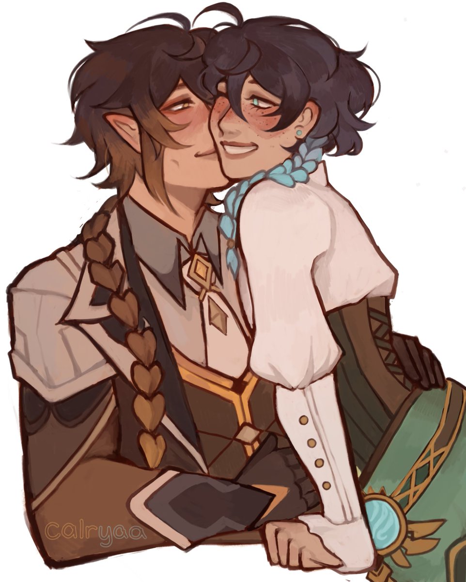 thank you kiss — 🔸🍃

#GenshinImpact #Zhongven