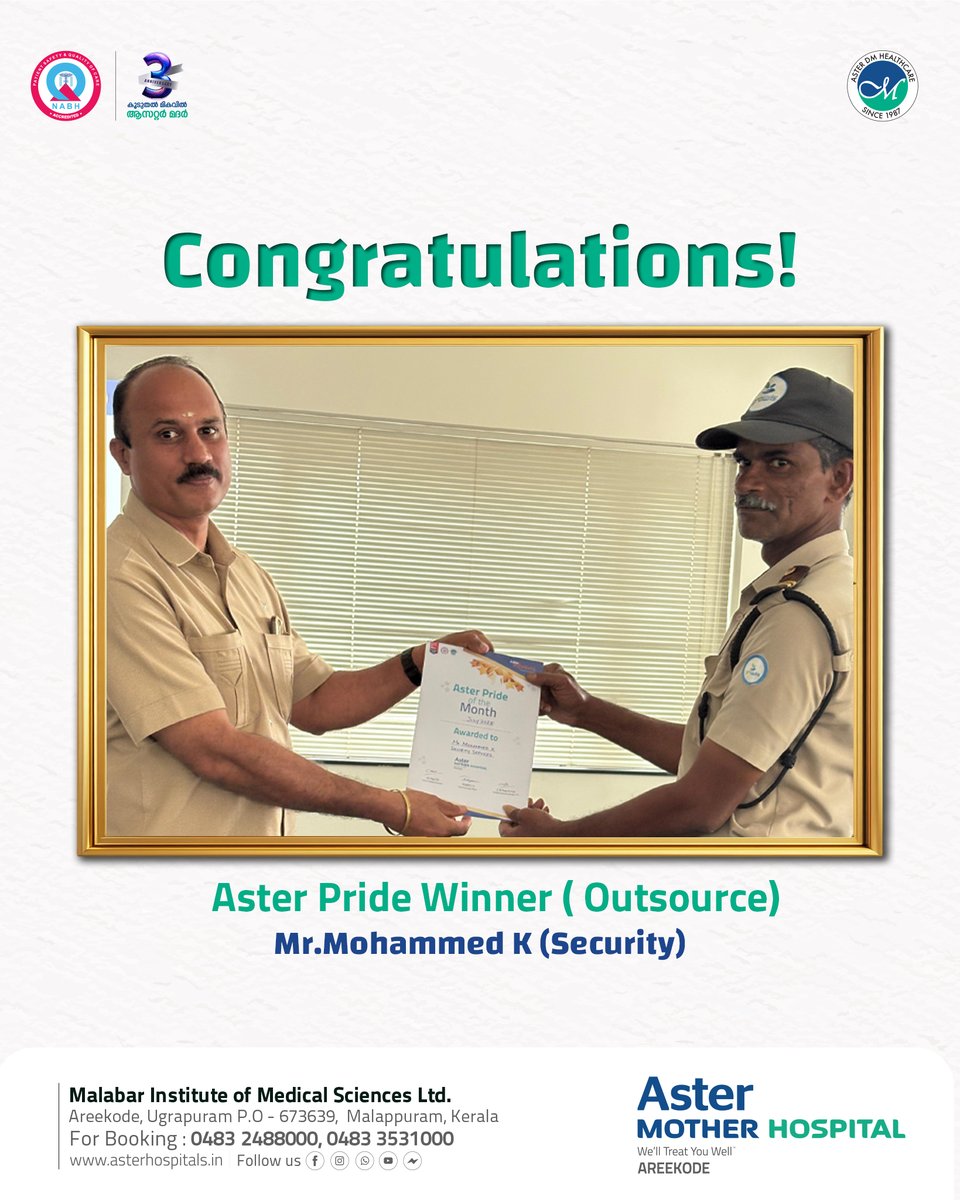 aster_mother's tweet image. 🏆 Congratulations to our achievers – your hard work is our pride!

#AsterPride #PrideOfTheMonth #TeamAster #AsterMother #AsterExcellence #EmployeeRecognition #CelebratingSuccess #HealthcareHeroes