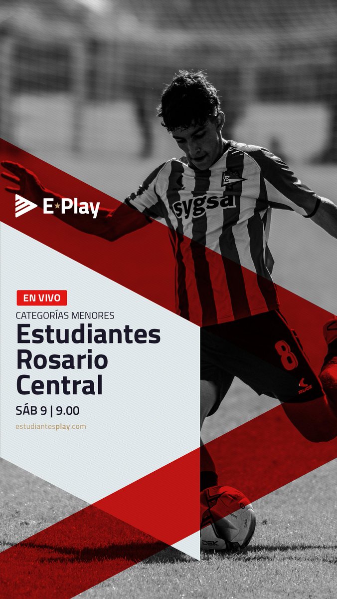 Estudiantes Play (@estudiantesplay) on Twitter photo 🔜 ¡Sábado de Juveniles! 🦁
Categorías Menores - Fecha 21
⚽️ <a href="/EdelpOficial/">Estudiantes de La Plata</a> 🆚 Rosario Central
⏰ 09:00, Séptima
⏰ 11:00, Octava
⏰ 13:00, Novena
¡En VIVO por #EstudiantesPlay!
📲 estudiantesplay.com 🔜 ¡Sábado de Juveniles! 🦁
Categorías Menores - Fecha 21
⚽️ <a href="/EdelpOficial/">Estudiantes de La Plata</a> 🆚 Rosario Central
⏰ 09:00, Séptima
⏰ 11:00, Octava
⏰ 13:00, Novena
¡En VIVO por #EstudiantesPlay!
📲 estudiantesplay.com