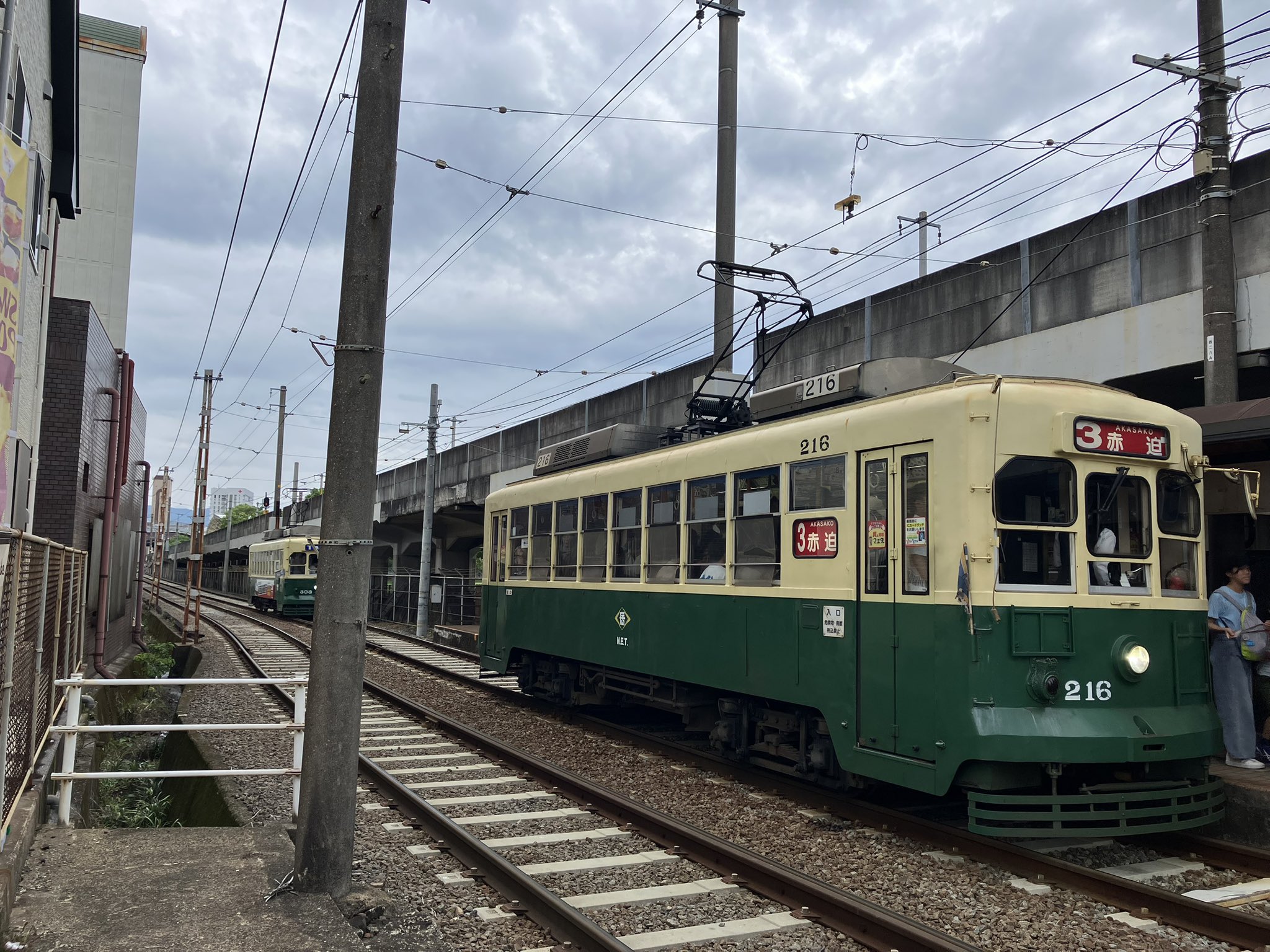鉄道★激安処分！一生物！博多路面電車 特大！電停看板★昭和の廃線看板 鉄道激安処分！一生物！博多路面電車 特大！電停看板昭和の廃線