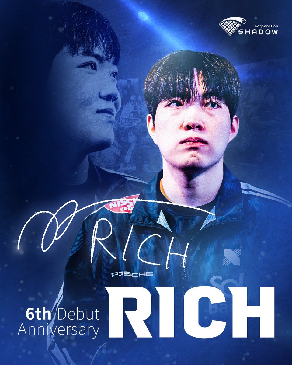 ShadowCorpAgent's tweet image. Congratulations to @RichHots  on his 6th Anniversary 🎉 – 2025.08.09

A huge congratulations to RICH on his 6th year as a pro!
We can’t wait to see his amazing plays in the upcoming season.
Let’s all show him our support 🙏

Let’s go, RICH! 👊

#Shadowcorp #RICH #Esports #Agency