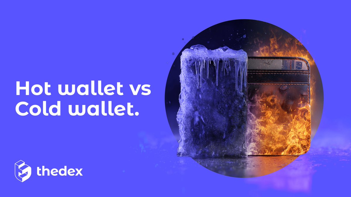 thedexcloud's tweet image. Hot Wallet vs Cold Wallet.

In crypto, your wallet isn’t just storage, it’s your vault.

💻 Hot Wallet

• Connected to the internet
• Instant access to your funds

🔒 Cold Wallet

• Offline storage
• Immune to online hacks
• Ideal for long-term holding