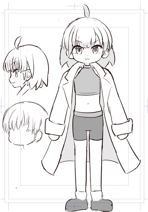 キャラデザ迷い～ 没マッドサイエンティストさん 