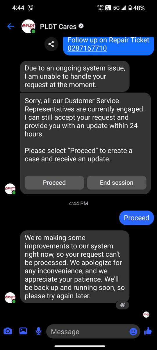 marlcalone's tweet photo. @PLDT_Cares May mas-settle ba tayo with these responses?

Dispatch a Technician. https://t.co/gDNxW1PolT