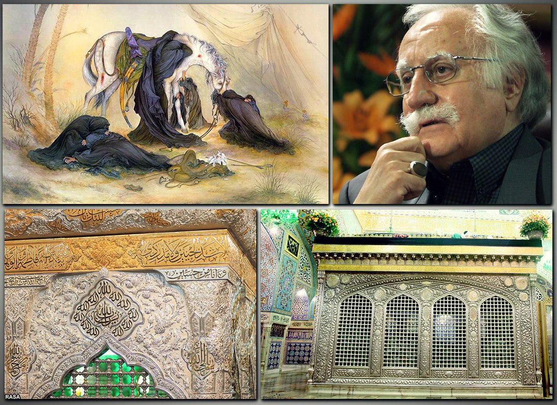 صاحب اللوحة المعروفة " #ظهيرة_عاشوراء " و مصمم ضريحي الامامين الهمامين الحسين و الرضا عليهما السلام والكثير من الرسوم الاسلامية المعروفه هو  الرسام الايراني #محمود_فرشجيان في ذمة الله
