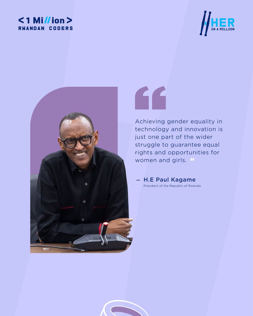 During the Generation Equality Forum on July 1st, 2021, His Excellency President Paul Kagame emphasized a powerful message: achieving gender equality means ensuring women are fully included in the digital revolution. As the world continues to go digital, it’s more important than