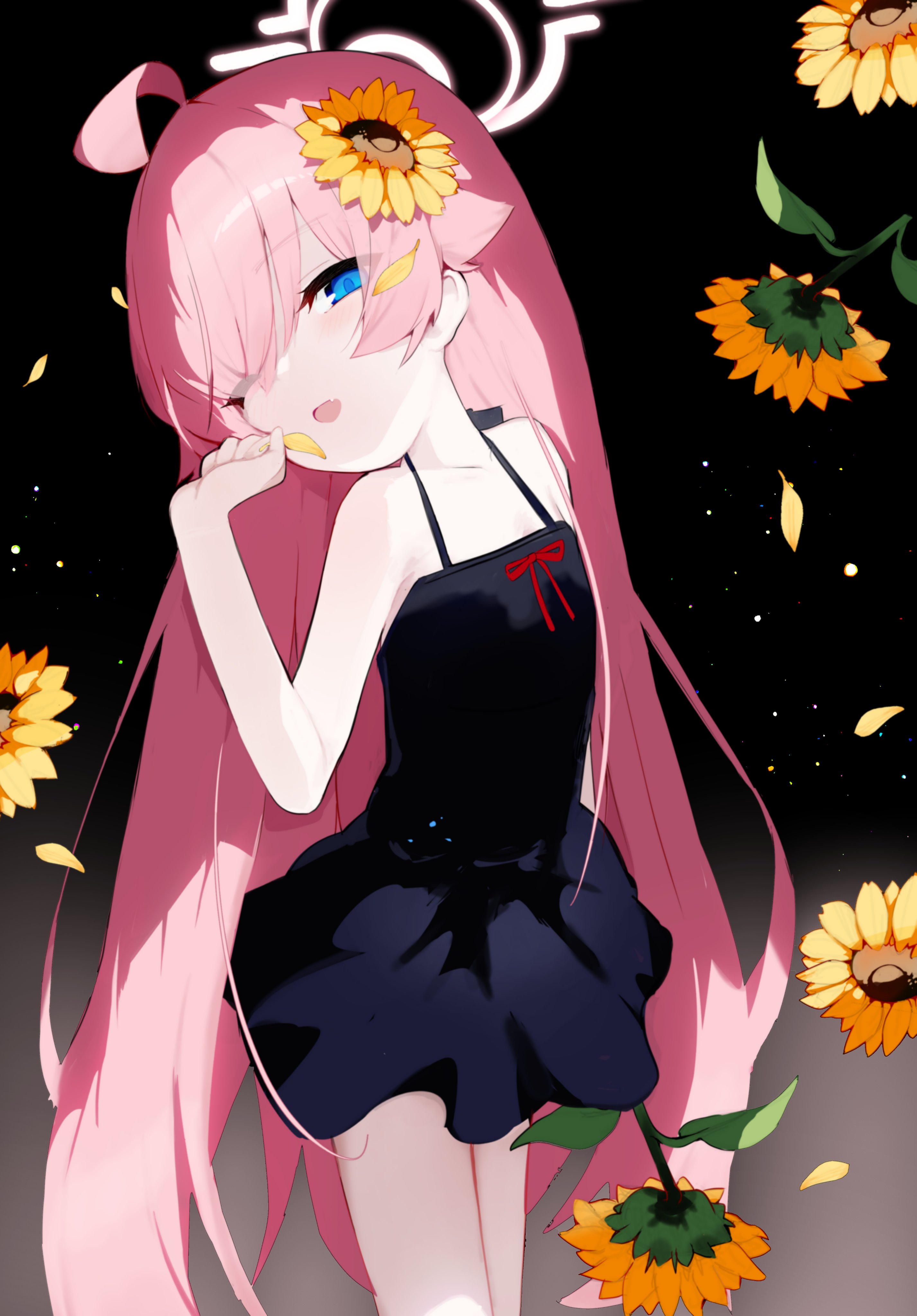 夏コミ ぱんやかわ C104 ブルアカ ポニテホシノ 直筆イラスト ミニ色紙 夏コミ ぱんやかわ C104 ブルアカ ポニテホシノ 直筆イラスト