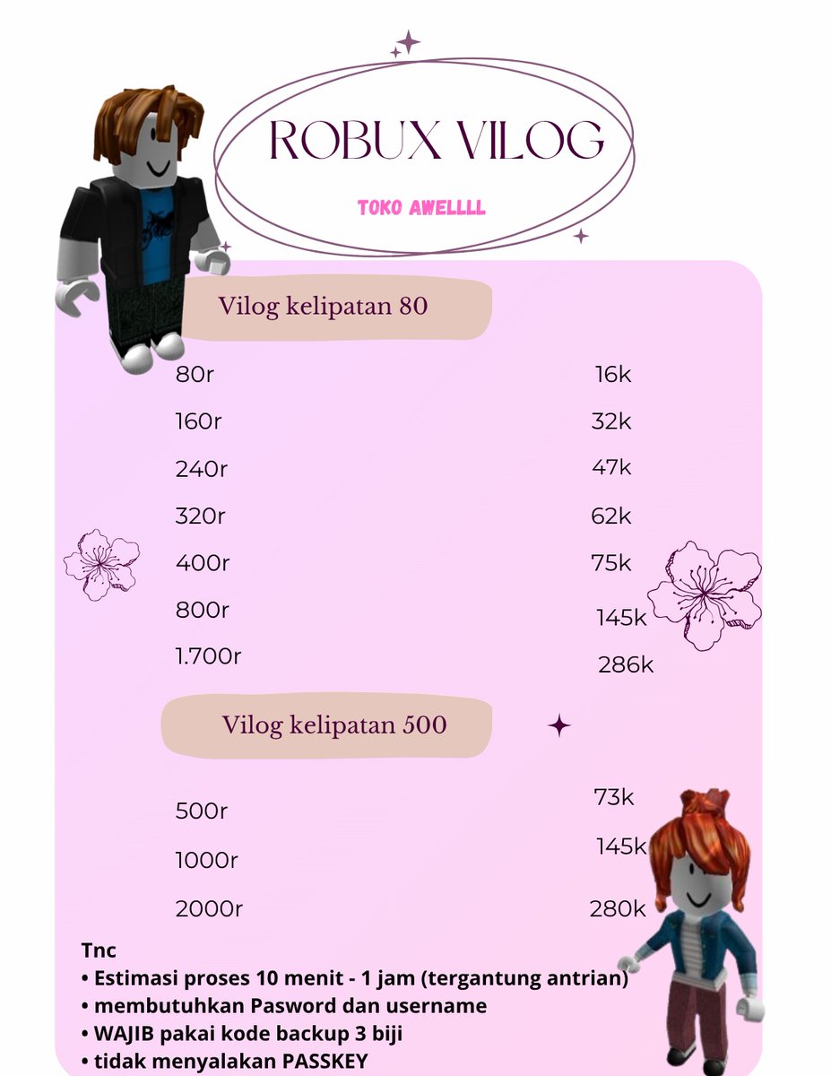 Awelll ~ TOP UP ROBUX tweet media