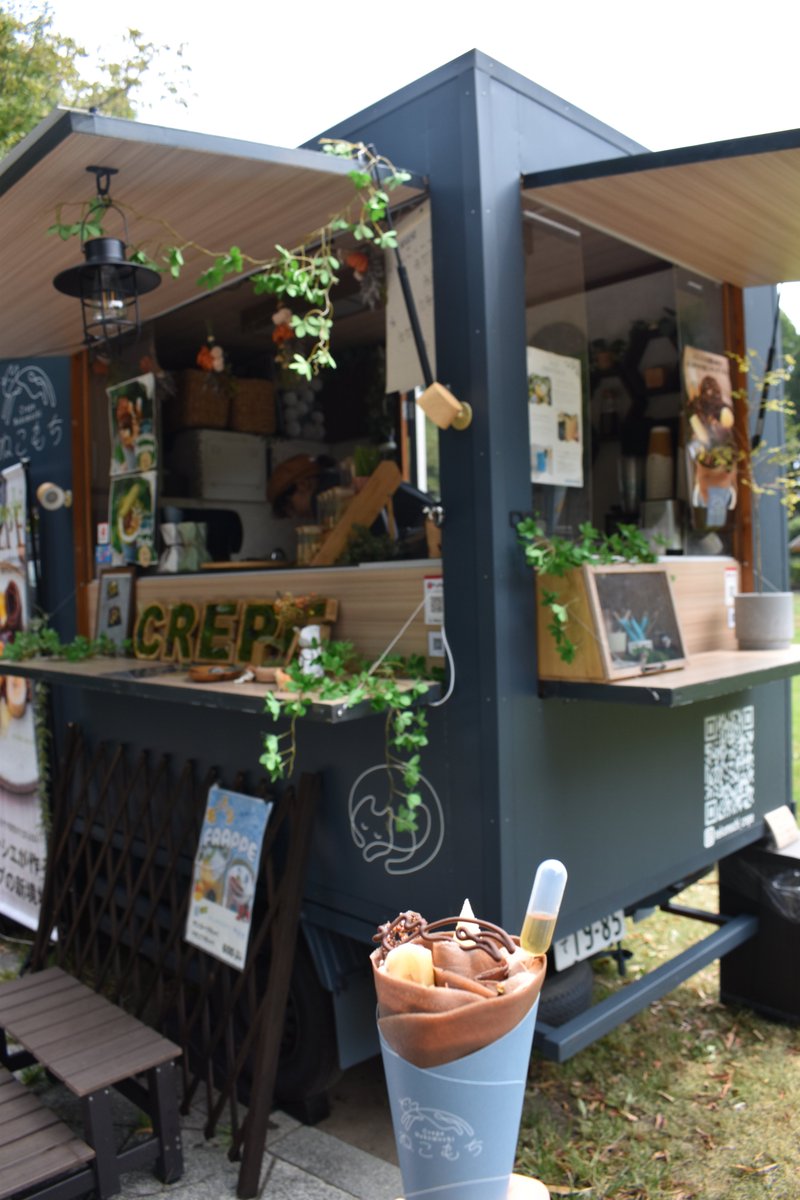 本日のキッチンカーは「ねこもち」さん「キッチン樹」さん「SUSUNCAR