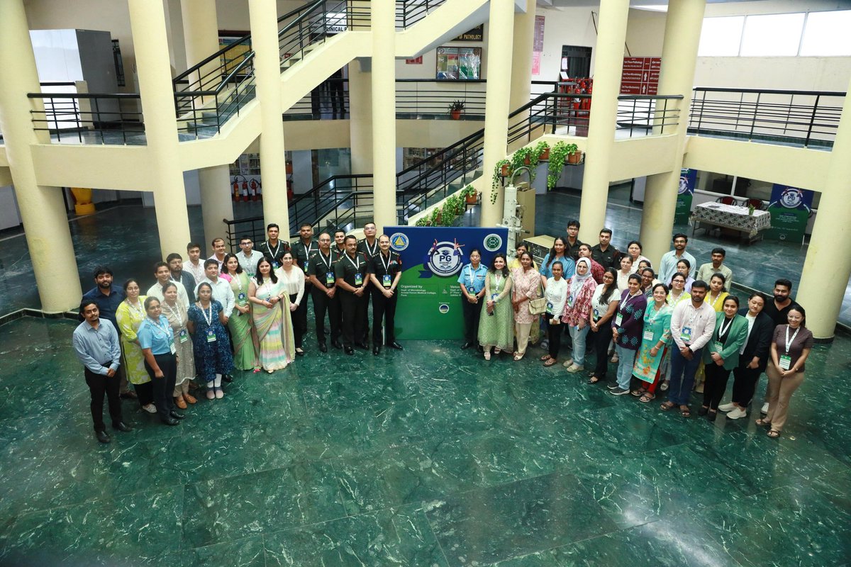 A three-day Postgraduate Assembly (West Zone) was conducted by the Department of Microbiology, AFMC Pune, from 31 July to 02 August 2025 under the aegis of the Indian Association of Medical Microbiologists. The programme featured deliberations on recent advances in medical