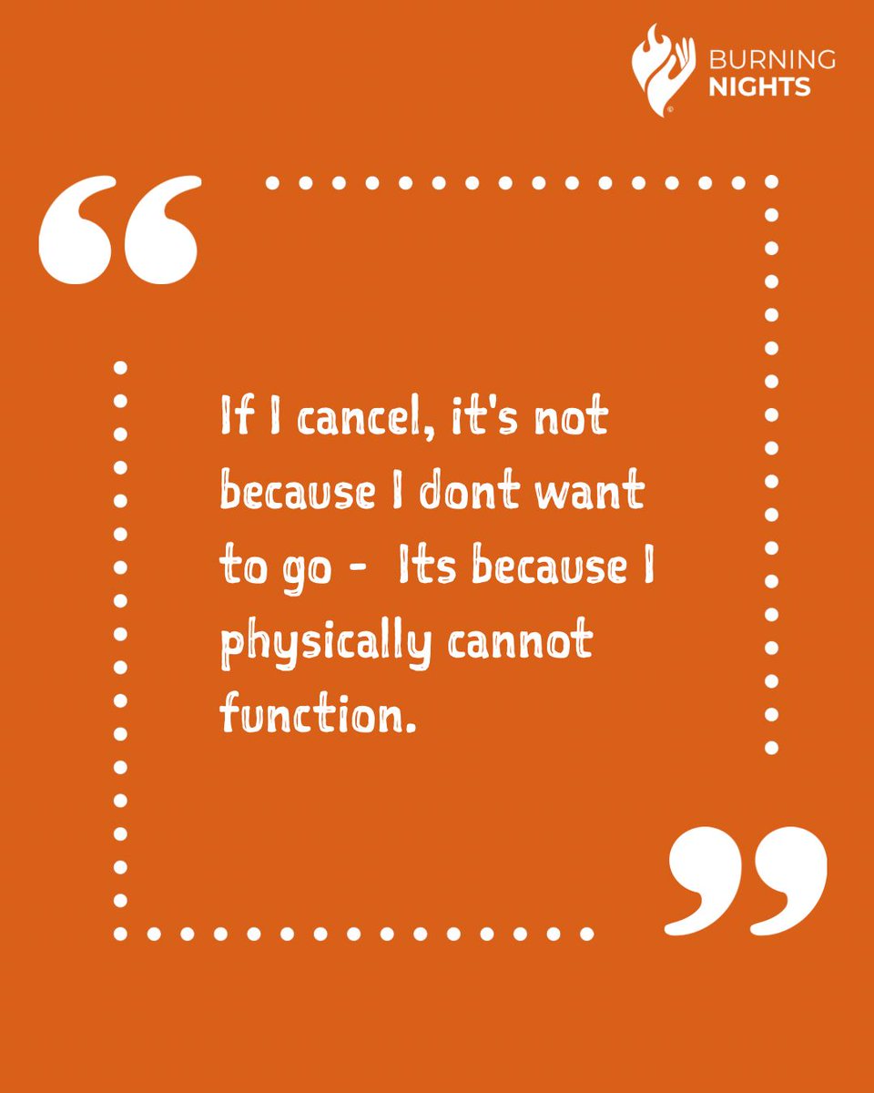 Thought of the day
If I cancel, it's not because I dont want to go, Its because I physically cannot function.
•
•
•
•
•
  #BNightsCRPS #CRPS #crpsawareness #crpswarrior #crpslife #crpssupport #chronicpain #CRPSisReal