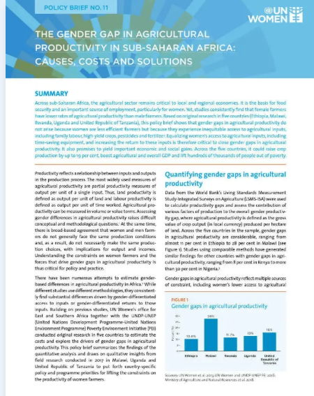 Weekend read: The gender gap in agricultural productivity in sub-Saharan Africa
What can be done?

<a href="/UN_Women/">UN Women</a> explores the causes, costs &amp; solutions.

🔗 bit.ly/3UmiUmu.

#GenderInAg
