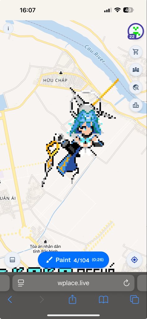 She is being constructed