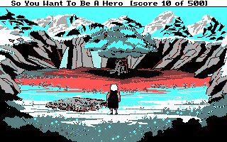 CGA screenshot 

Hero’s Quest