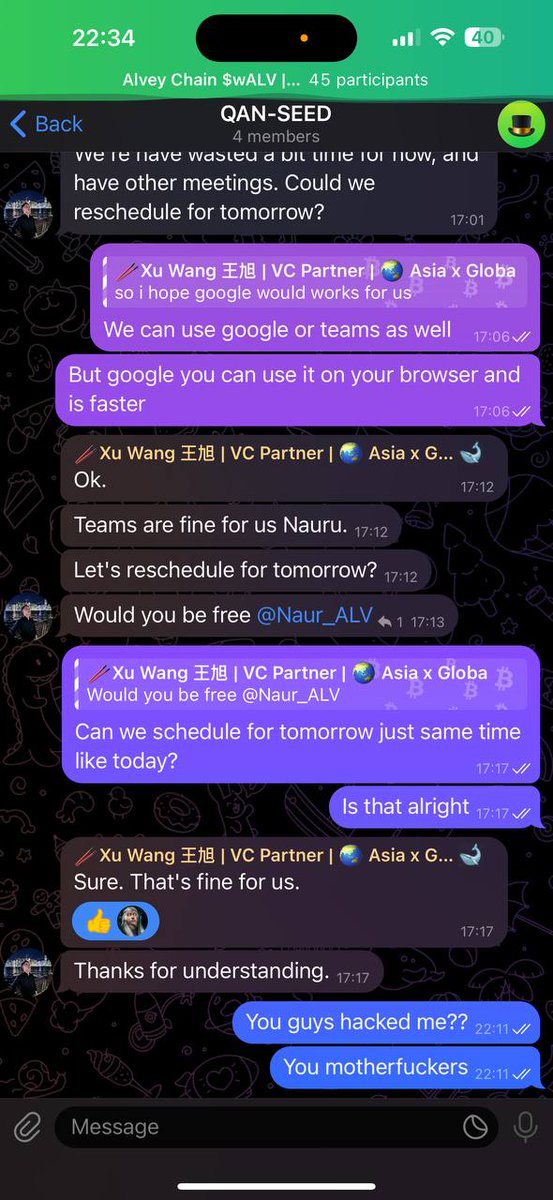 BARKcoinApp's tweet photo. A Chinese person hacked the #Metamask wallet of @Naur_ALV, the @AlveyChain Boss
The community hasn't sold, but is actually supporting the project's growth. This is awesome!!! 😎🤗
The EVM chain with quantum proof is the future, let's get $ALV off the ground again #WALV 🚀 https://t.co/uUYStqGRpq