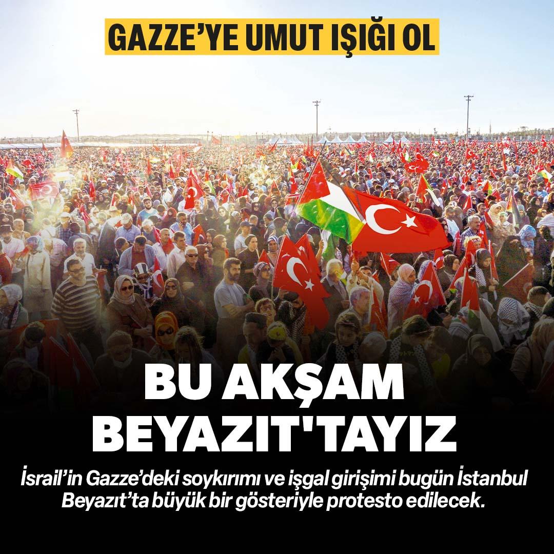 Gazze'ye umut ışığı ol!

📷 9 Ağustos Cumartesi

📷 Akşam namazı sonrası

📷 Beyazıt'tan Ayasofya'ya