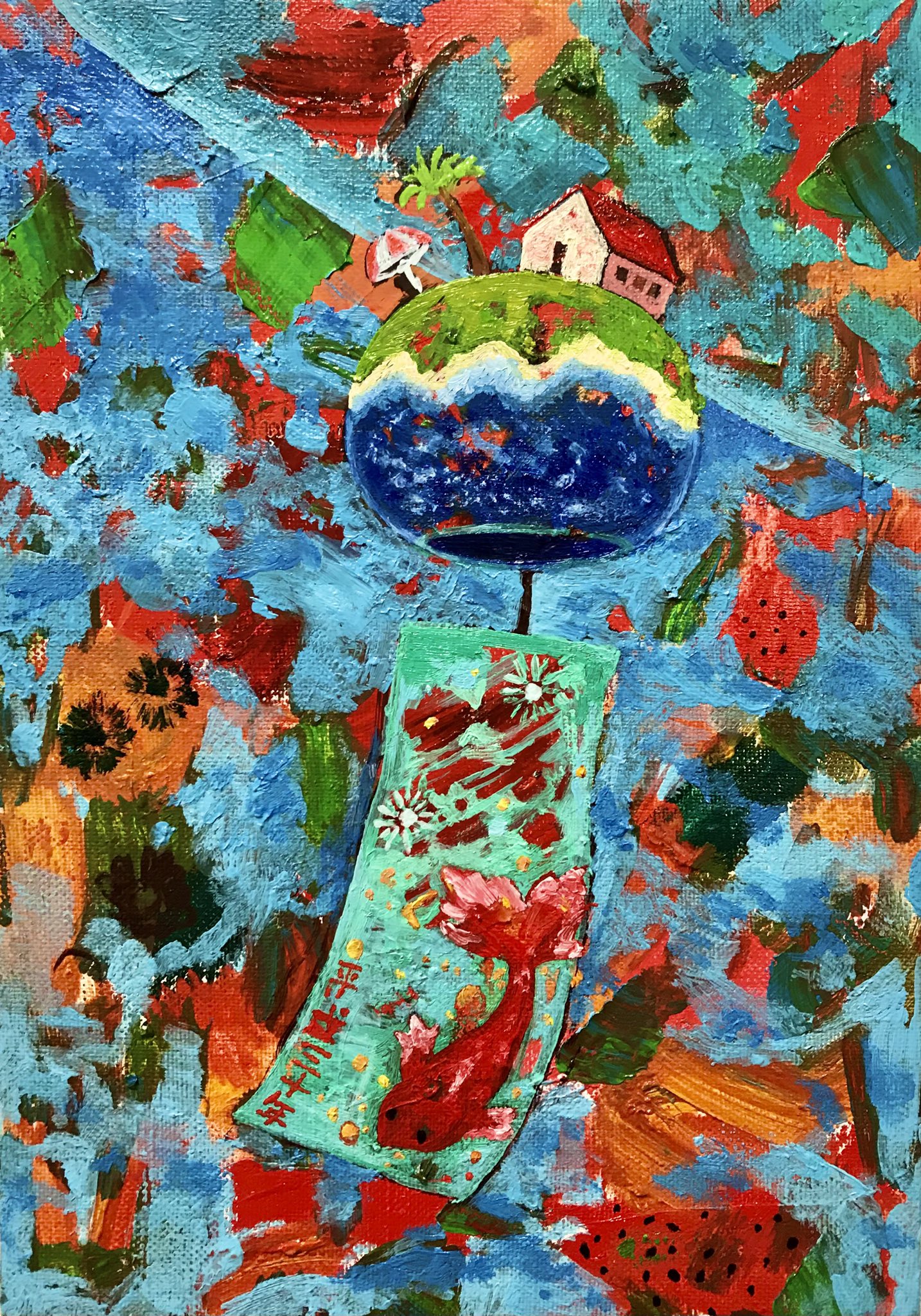 【hiromichi sato】油絵画2点セット hiromichi sato】油絵画2点セット hiromichi sato】油絵画2点