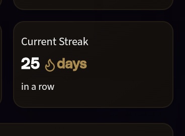 Lois✨𝔽rAI (@0x_lois) on Twitter photo Day 25 on <a href="/FractionAI_xyz/">Fraction AI</a>
If you've gotten to day 20 and above, that's a sign of real consistency.
And if you've lost your streak, keep going it you can, I know it can be really discouraging.
Let's keep going 💪 Day 25 on <a href="/FractionAI_xyz/">Fraction AI</a>
If you've gotten to day 20 and above, that's a sign of real consistency.
And if you've lost your streak, keep going it you can, I know it can be really discouraging.
Let's keep going 💪