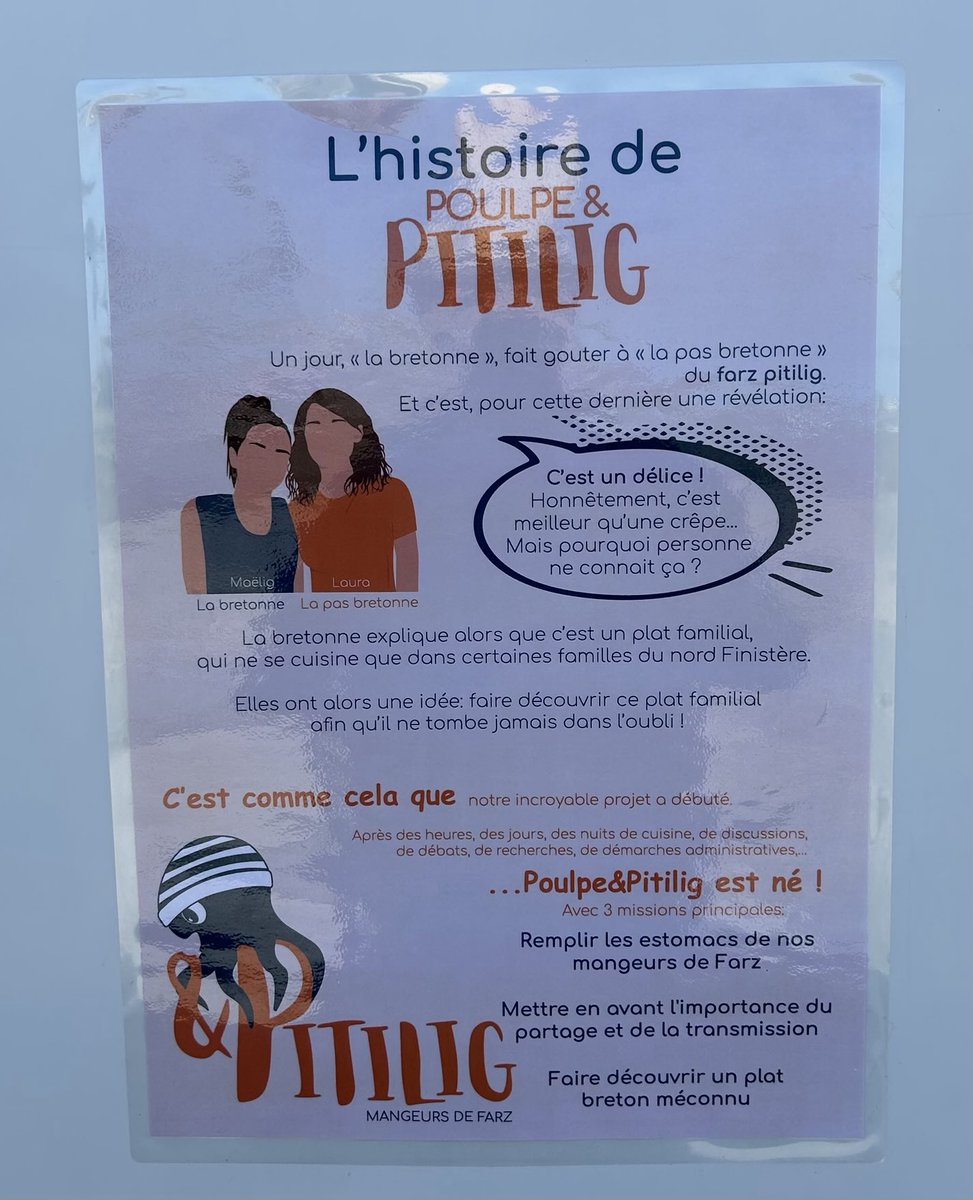 Vu sur le port de Brignogan. Ma grand-mère Angèle Roudaut faisait un très bon far Pitilig. Merci à eux de m’avoir fait redécouvrir des saveurs d’enfance. 😄