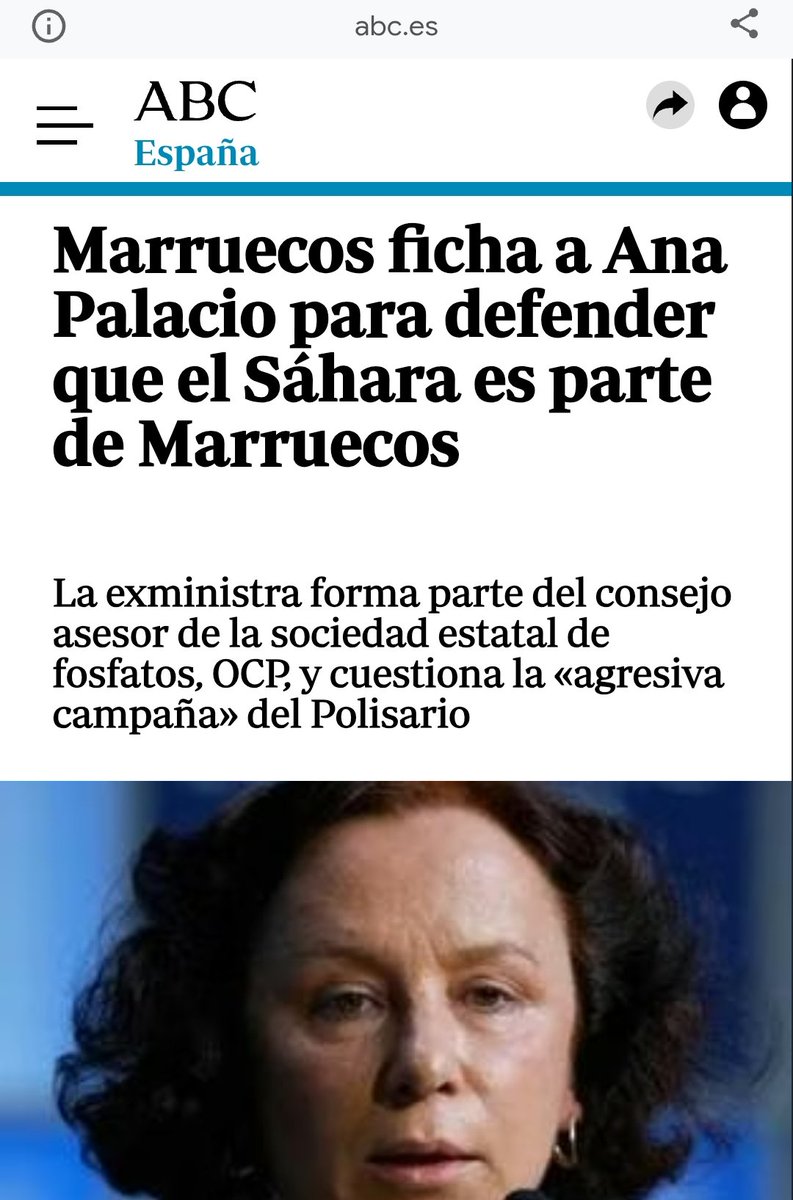 Marruecos fichó hace años a la exministra de exteriores del PP, Ana de Palacio, como asesora en la Oficina Cherifiana de Fosfatos, a pesar de sus duras declaraciones por la ocupación de Perejil cuando estaba al frente de exteriores. Sigue cobrando de Marruecos y hacienda lobby.