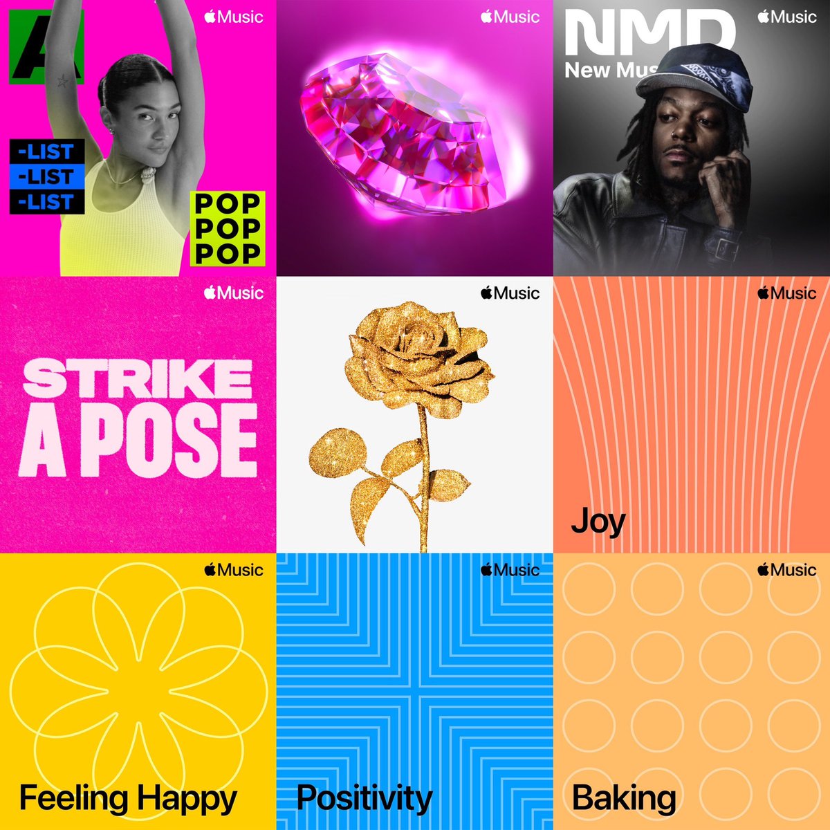 🎧 | Major playlists that <a href="/RitaOra/">Rita Ora</a>’s “Joy” is added on <a href="/AppleMusic/">Apple Music</a>!

• A - List Pop
• New In Pop
• New Music Daily
• Strike A Pose
• Everyday Hits
• Joy
• Feeling Happy 
• Positivity 
• Baking 

🔗 — music.apple.com/gr/album/joy/1…