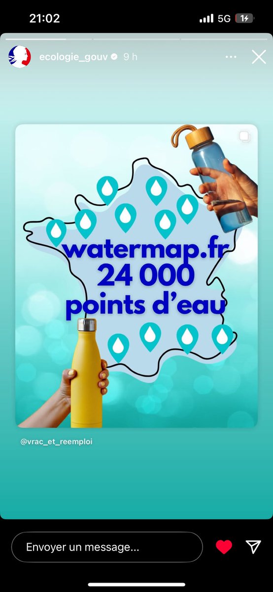 Pensez à remplir vos gourdes grâce à watermap.fr #canicule 

watermap.fr