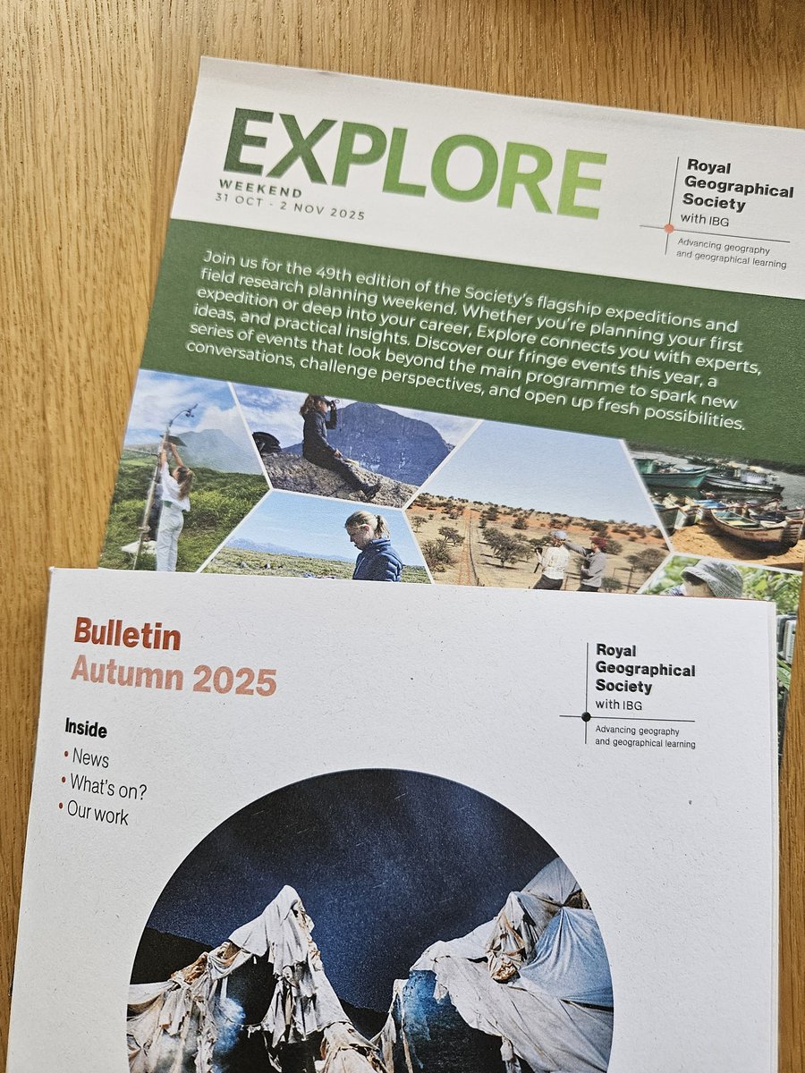 Steve Jones (@antarcticsteve) on Twitter photo Just arrived in the post, weekend reading to plan which of the amazing range of events and talks to go to at the <a href="/RGS_IBG/">Royal Geographical Society (with IBG)</a>. If you're remotely interested in exploration, expeditions, fieldwork, travel with purpose, then save the dates 31 Oct to 2 November for #RGSExplore Just arrived in the post, weekend reading to plan which of the amazing range of events and talks to go to at the <a href="/RGS_IBG/">Royal Geographical Society (with IBG)</a>. If you're remotely interested in exploration, expeditions, fieldwork, travel with purpose, then save the dates 31 Oct to 2 November for #RGSExplore