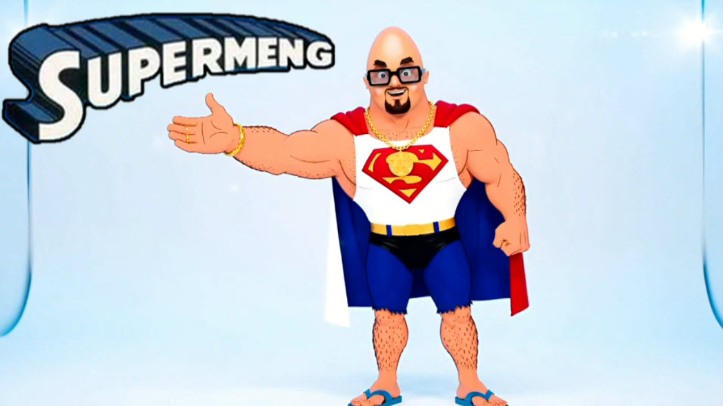 TheEspinoReport's tweet photo. MEET SUPER-MENG! DEFENDER OF MIAMI asking Why you kill his DOG? 

#ICE #Superman2025 #SouthPark #Krypto #Supermeng @MiamiHerald 

https://t.co/c79oDVkLhl https://t.co/OYUaBHtgzQ