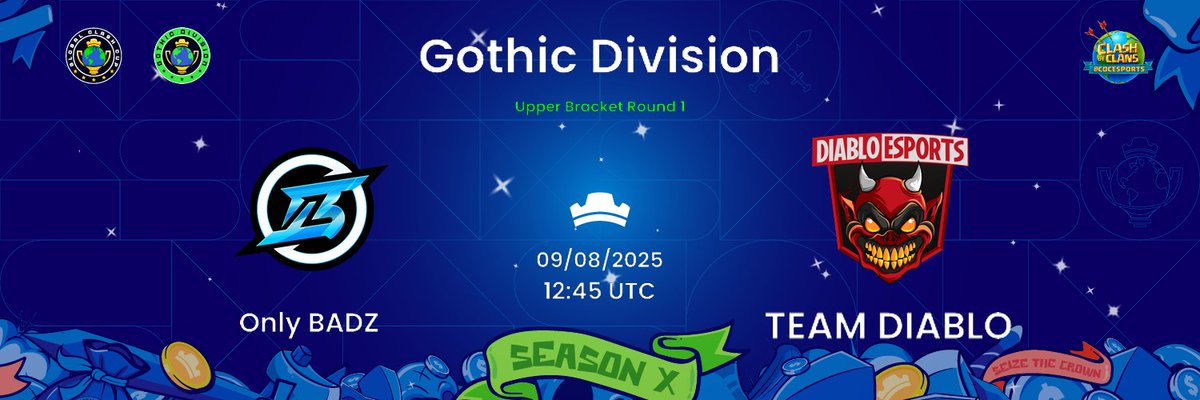Hephaistos (@hephaistoscoc) on Twitter photo π₯ WAR DAY PROGRAM π₯
π **SATURDAY, AUGUST 9th 2025**
π°οΈ 14h00
π GCC Gothic Division Final J1
βοΈ Zo Wat Stoer π OS INTOCAVEIS
π« HARD MODE
π°οΈ 14h45
π GCC Gothic Division Final J1
βοΈ Only BADZ π Team Diablo
π« HARD MODE
π½οΈ Live on Twitch twitch.tv/hephaistoscoc π₯ WAR DAY PROGRAM π₯
π **SATURDAY, AUGUST 9th 2025**
π°οΈ 14h00
π GCC Gothic Division Final J1
βοΈ Zo Wat Stoer π OS INTOCAVEIS
π« HARD MODE
π°οΈ 14h45
π GCC Gothic Division Final J1
βοΈ Only BADZ π Team Diablo
π« HARD MODE
π½οΈ Live on Twitch twitch.tv/hephaistoscoc