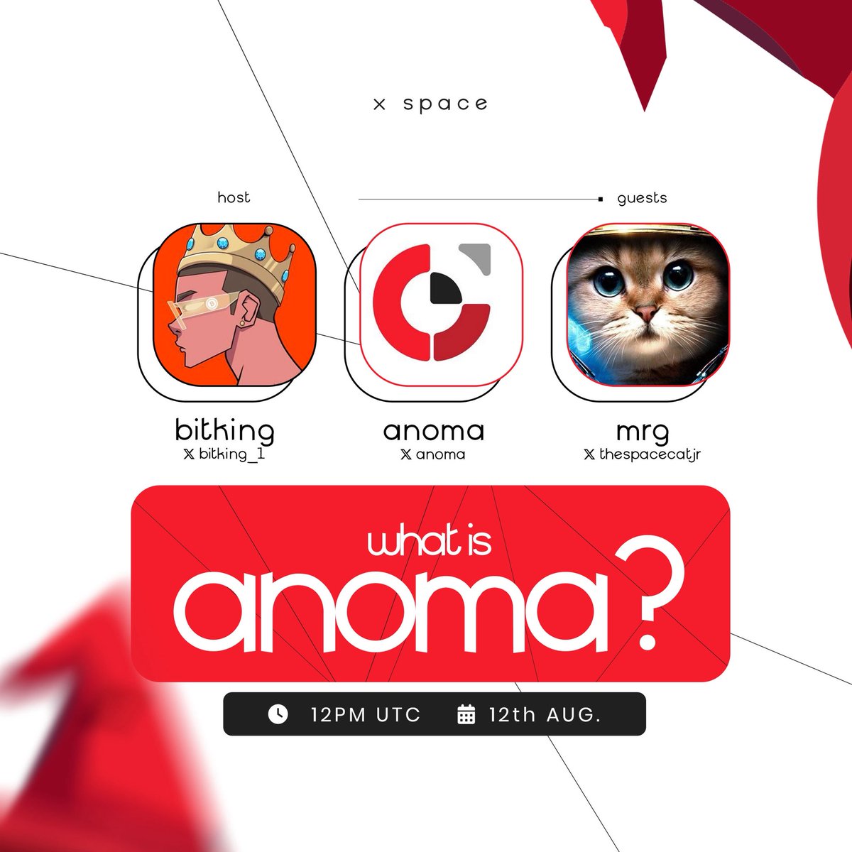 Join me and the <a href="/anoma/">Anoma</a> team again this Tuesday the 12th, 12pm UTC 

We’ll be discussing

- New updates on the Anoma ecosystem
- Testnet and Mainnet 
- Kaito Yappers update
- TGE

And many more 

Will be giving out 5 invite codes here too!

Set your reminder below 👇