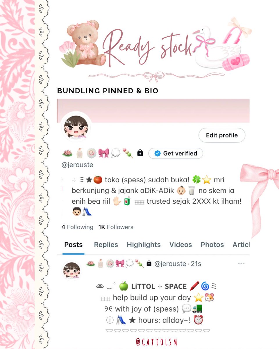 CATTOlSM's tweet image. help repost?? terimakacii! 🐹🪁🖍️

hy aDiK-ADik! 👶🏻🍼
aku datang membawa 6 bundling wording pinned ready stock edisi bocil windut 👩🏻‍🌾🍎⊹ &amp;amp; cute ver (5, 6)! hanya 8500 each yaa ⭐️🐈‍⬛

more detail kindly check alt. ★
please @ me aft dm yaa! &amp;gt;&amp;lt;
#zonauang #zonajajan #zonaba