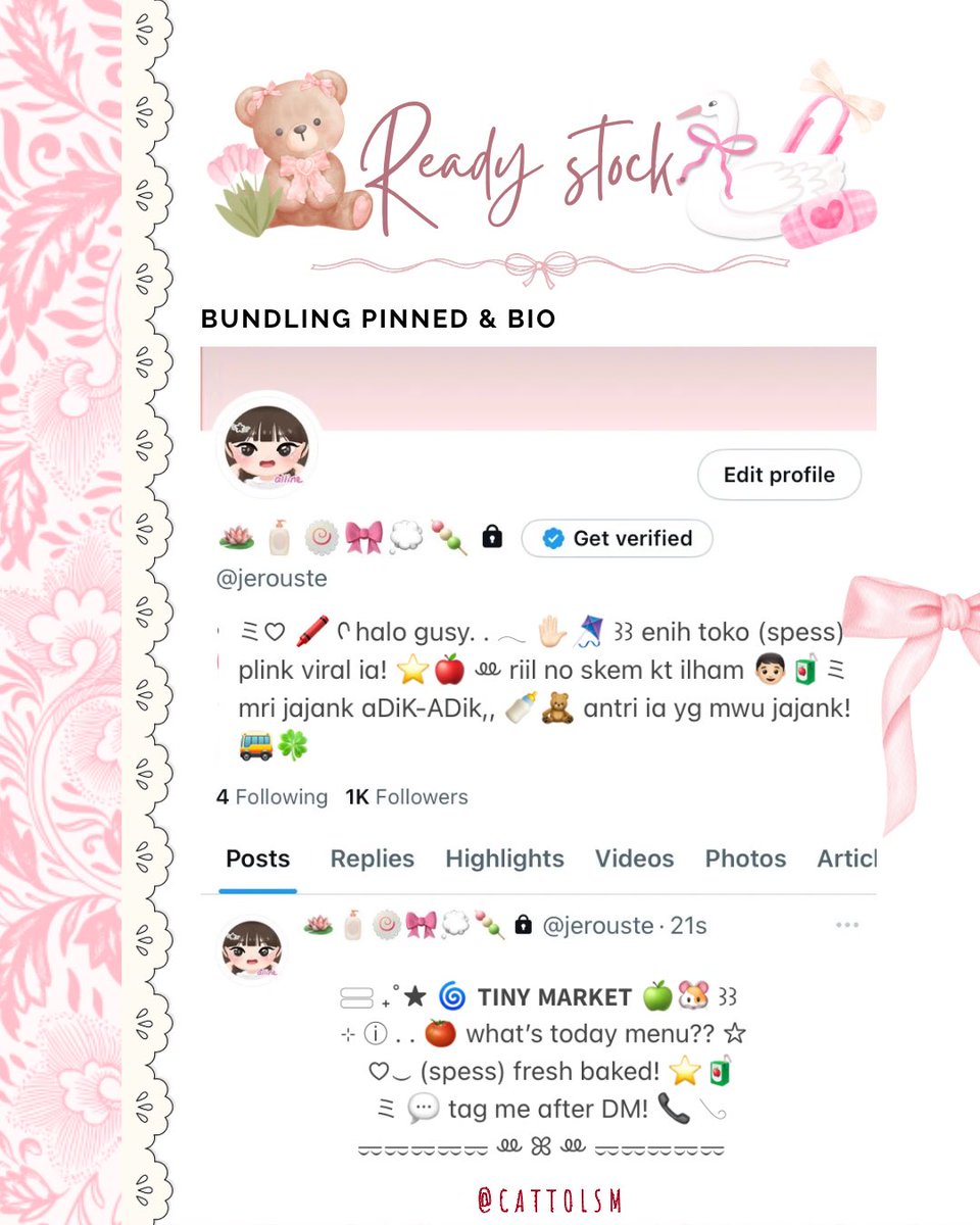 CATTOlSM's tweet image. help repost?? terimakacii! 🐹🪁🖍️

hy aDiK-ADik! 👶🏻🍼
aku datang membawa 6 bundling wording pinned ready stock edisi bocil windut 👩🏻‍🌾🍎⊹ &amp;amp; cute ver (5, 6)! hanya 8500 each yaa ⭐️🐈‍⬛

more detail kindly check alt. ★
please @ me aft dm yaa! &amp;gt;&amp;lt;
#zonauang #zonajajan #zonaba