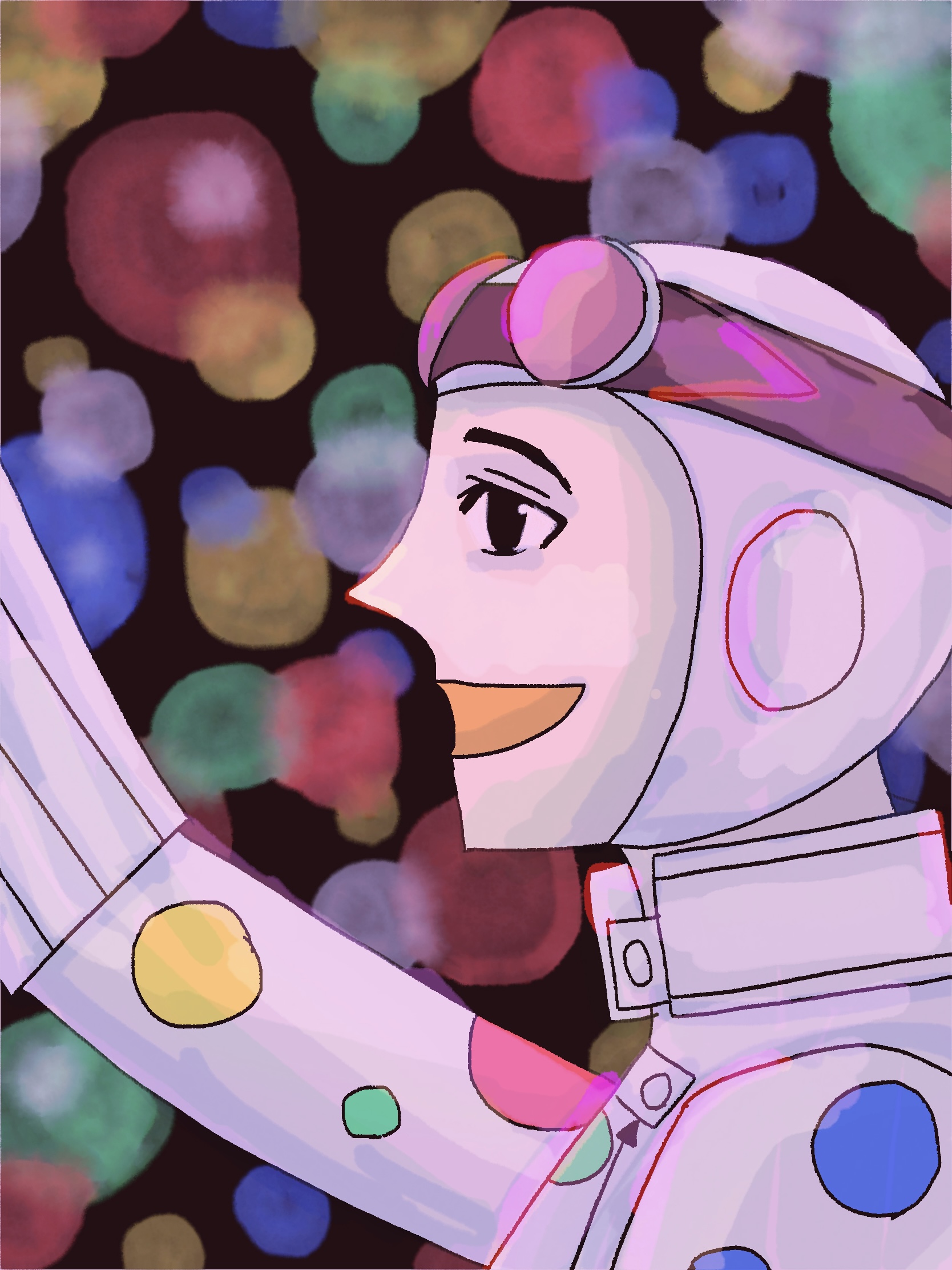 ポルカドットマンのイラスト