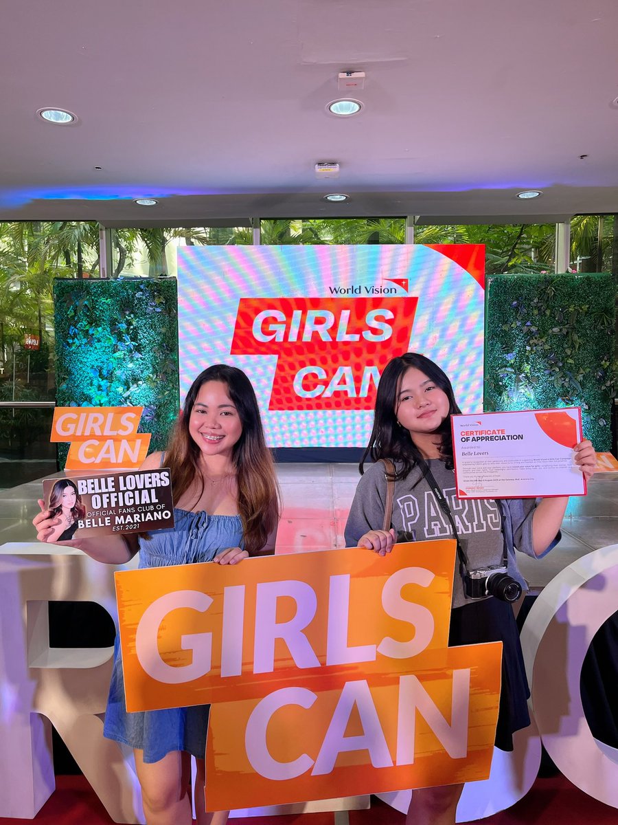 camxzyy's tweet image. Thank you @worldvisionph for this meaningful recognition. We are proud to stand with you and @bellemariano02 in empowering every girl to dream without limits and create a brighter future 🧡

#WorldVisionPH
#GirlsCan