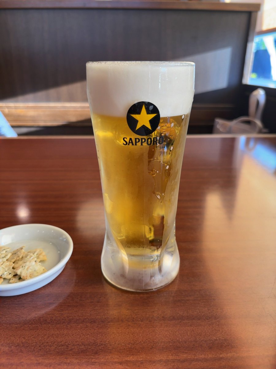 夕食は困った時の「まるまつ」で