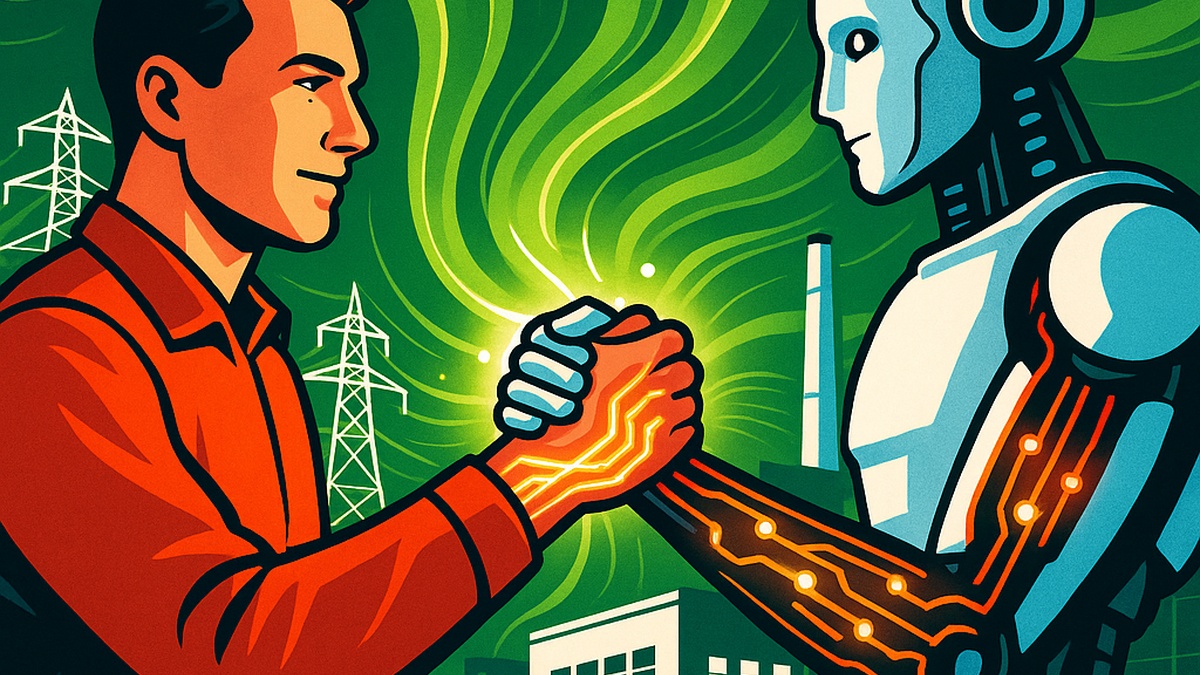 The_Utility_Co's tweet image. 1/5 Hot take: The next industrial revolution isn’t robots replacing us—it’s humans + AI teaming up to multiply each other’s strengths.  #TheUtilityCompany #technicalinsights