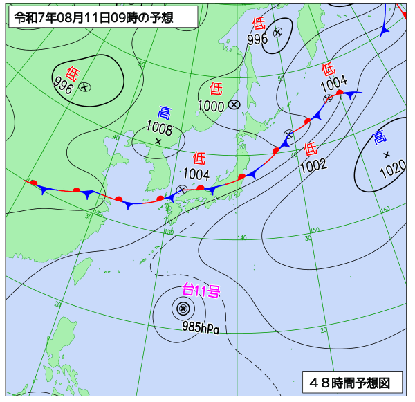 完全に梅雨末期の大雨パターン

画像：気象庁HPより