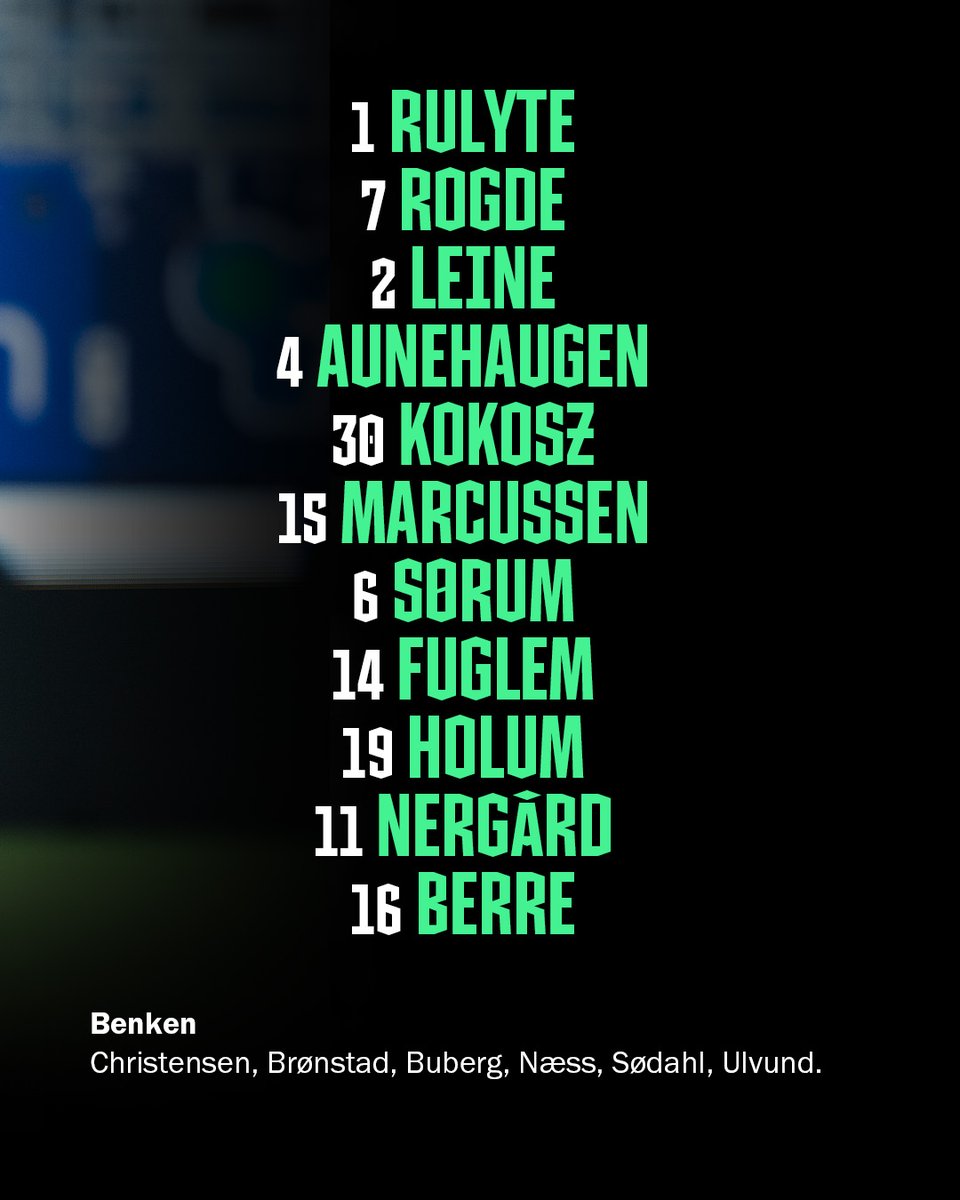 𝗥𝗼𝘀𝗲𝗻𝗯𝗼𝗿𝗴-𝗹𝗮𝗴𝗲𝘁 🖤🤍

Høstsesongens første bortekamp står for tur når Rosenborg gjester Stabæk i Toppserien.

Kampstart er klokken 14.00 og kampen vises på TV2 Sport 1/Play.