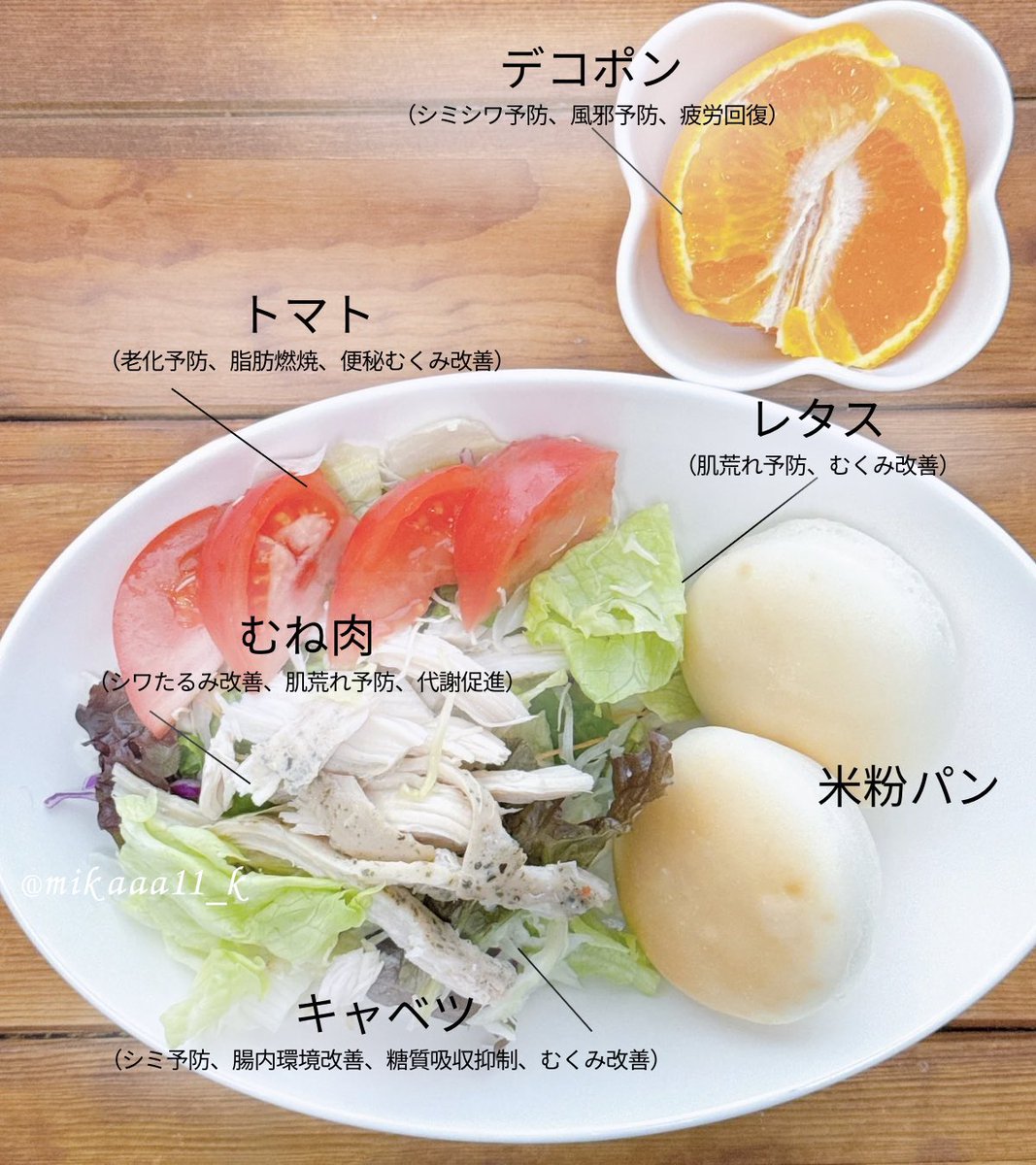 シンデレラ体重キープしてる私がダイエット中選ぶパン🥪
血糖値一気に上げないように食物繊維やビタミン豊富な野菜を初めに食べるのがマイルール