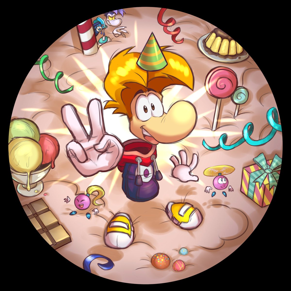 Taking the opportunity to participate in <a href="/vnheardvoices/">vnheard</a> 's #RaymanAlive challenge dedicated to the 30th anniversary of #Rayman  🌟🎂