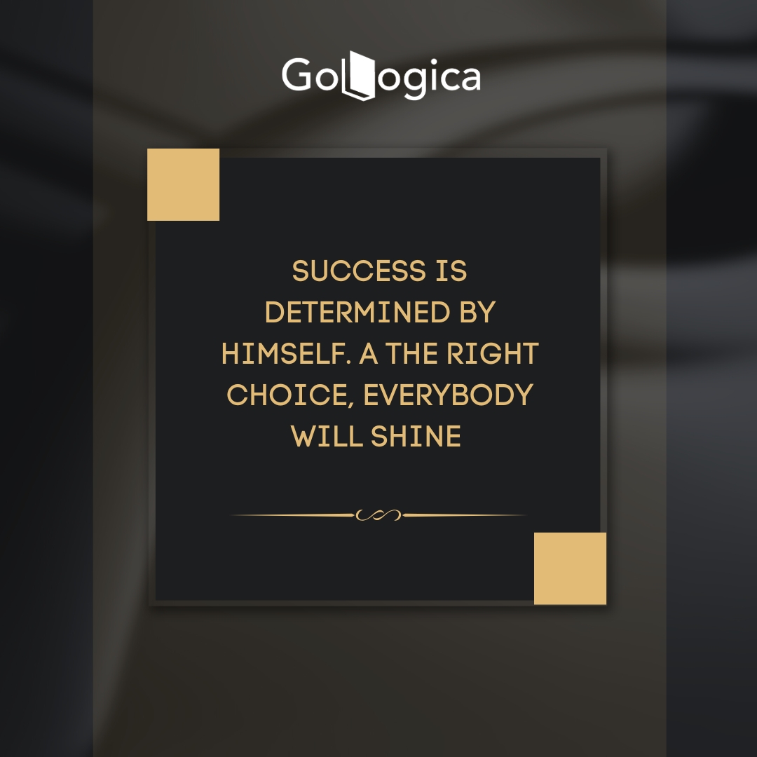 Success is determined by himself. A the right choice, everybody will shine!
At GoLogica, we believe success begins with the decisions you make today. ✨

Enroll Now: gologica.com

#SuccessMindset #RightChoice #GoLogica #CareerGrowth #LearningJourney #Inspiration