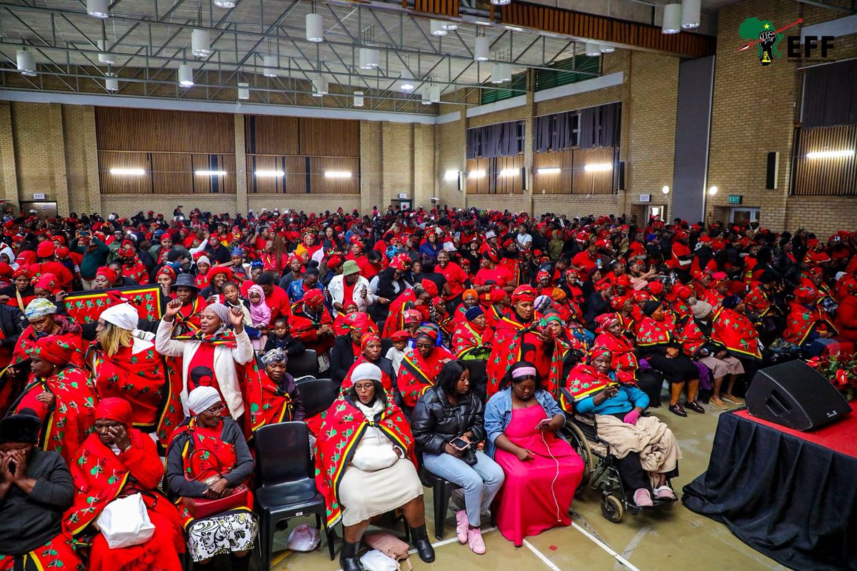 ♦️In Pictures♦️

The Lillian Ngoyi Centre in Secunda, Mpumalanga, is filled with women gathered to honour the brave women of 1956 who marched to the Union Buildings in protest against the Apartheid Pass Laws, a historic act of courage that continues to inspire the fight for