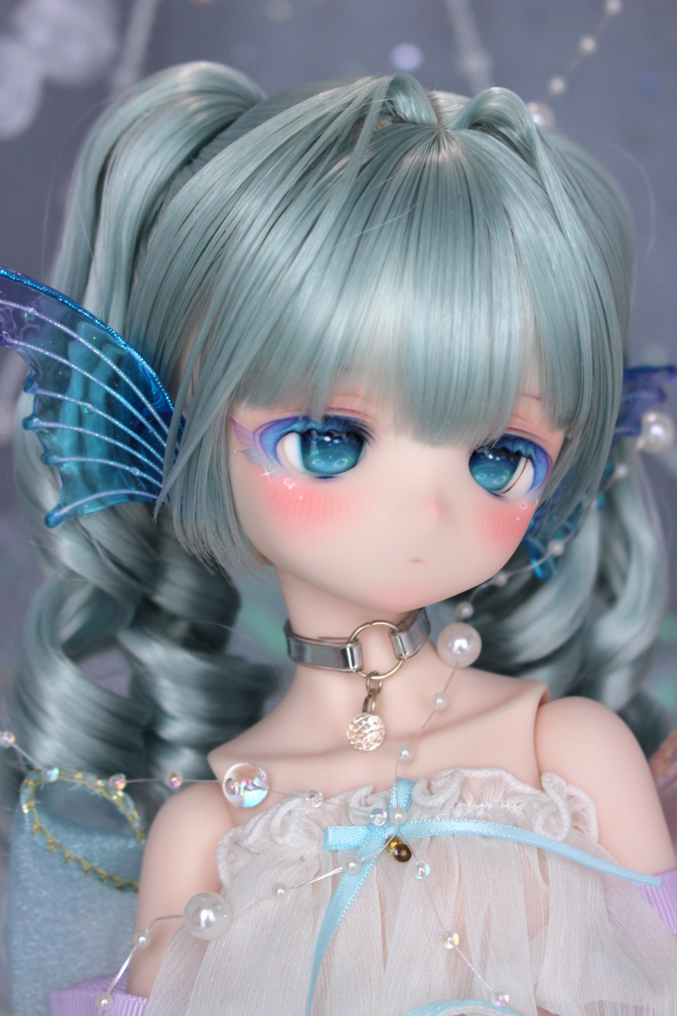 ストライプ❤️ツインズコーデ❤️ハンドメイド♡ドールチャーム Order doll❤ Really cute twins! オーダー品。 中華風