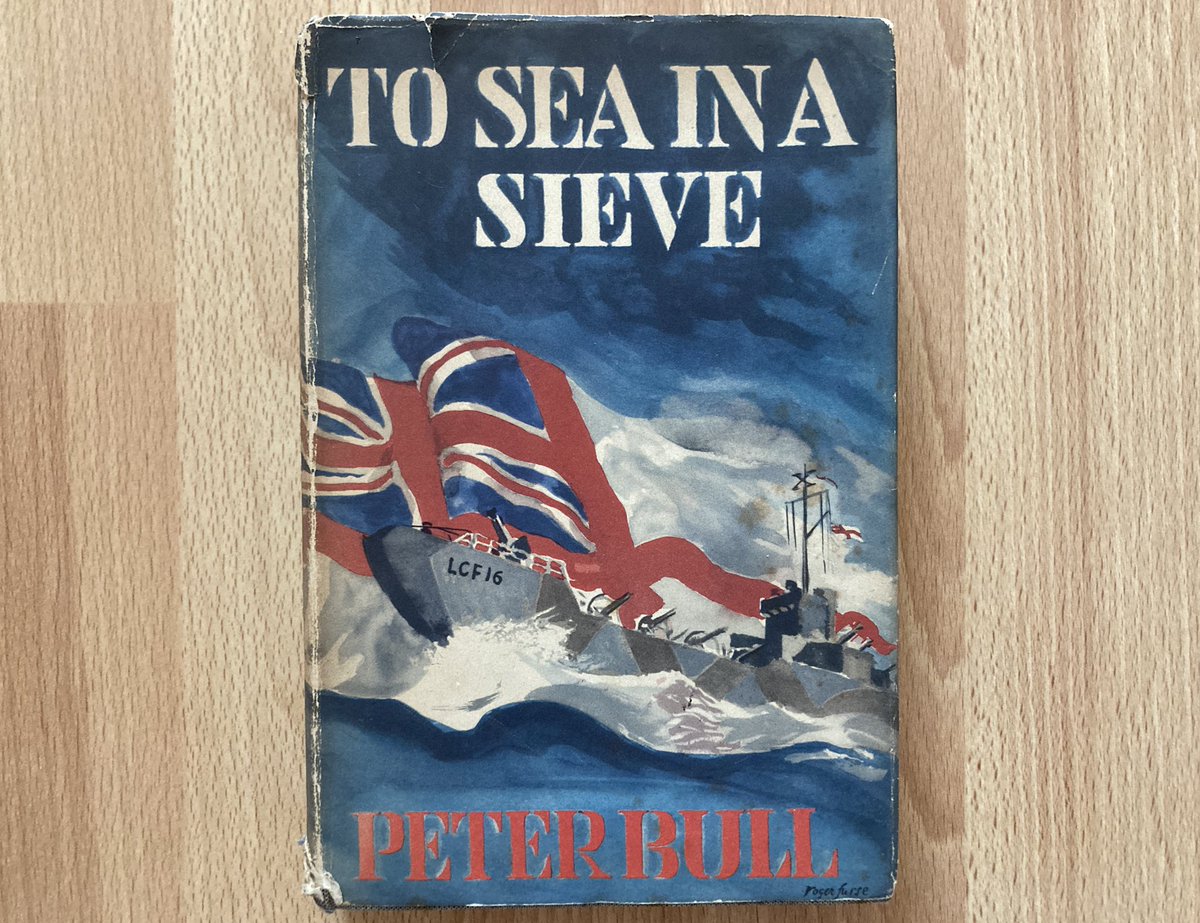 Just finished Peter Bull’s excellent #WW2 memoir ‘To Sea in a Sieve’ (1956). In the RNVR from 1941 (Ord Seaman) to 1946 (Lt Cdr), he served in Landing Craft Tank and Flak in the Mediterranean - Sicily, Anzio etc and all the way to Venice. His humour balances the tough times.